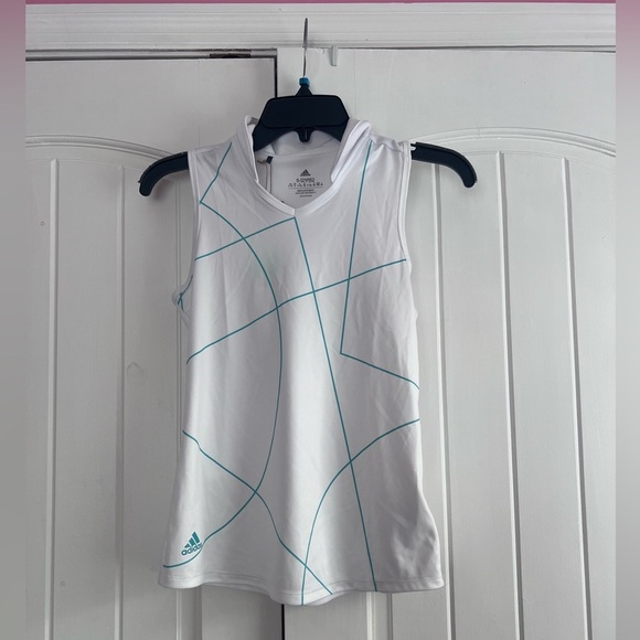 Adidas Sleeveless Golf Polo Semi Mint Rush NWT Size Medium - Picture 1 of 3